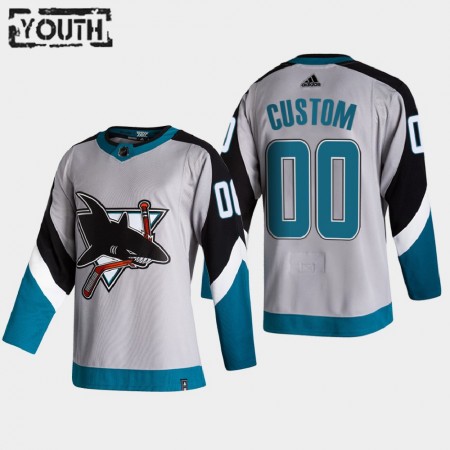 Kinder Eishockey San Jose Sharks Trikot Custom 2020-21 Reverse Retro Authentic